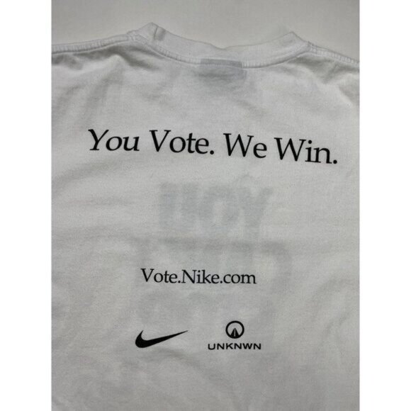 UNKNWN Core You Can't Stop Our Voice Vote Graphic T-shirt Men Medium White - Picture 4 of 6